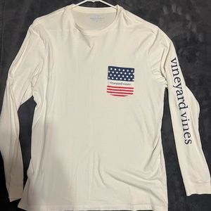 Vineyard Vines USA pocket long sleeve t shirt